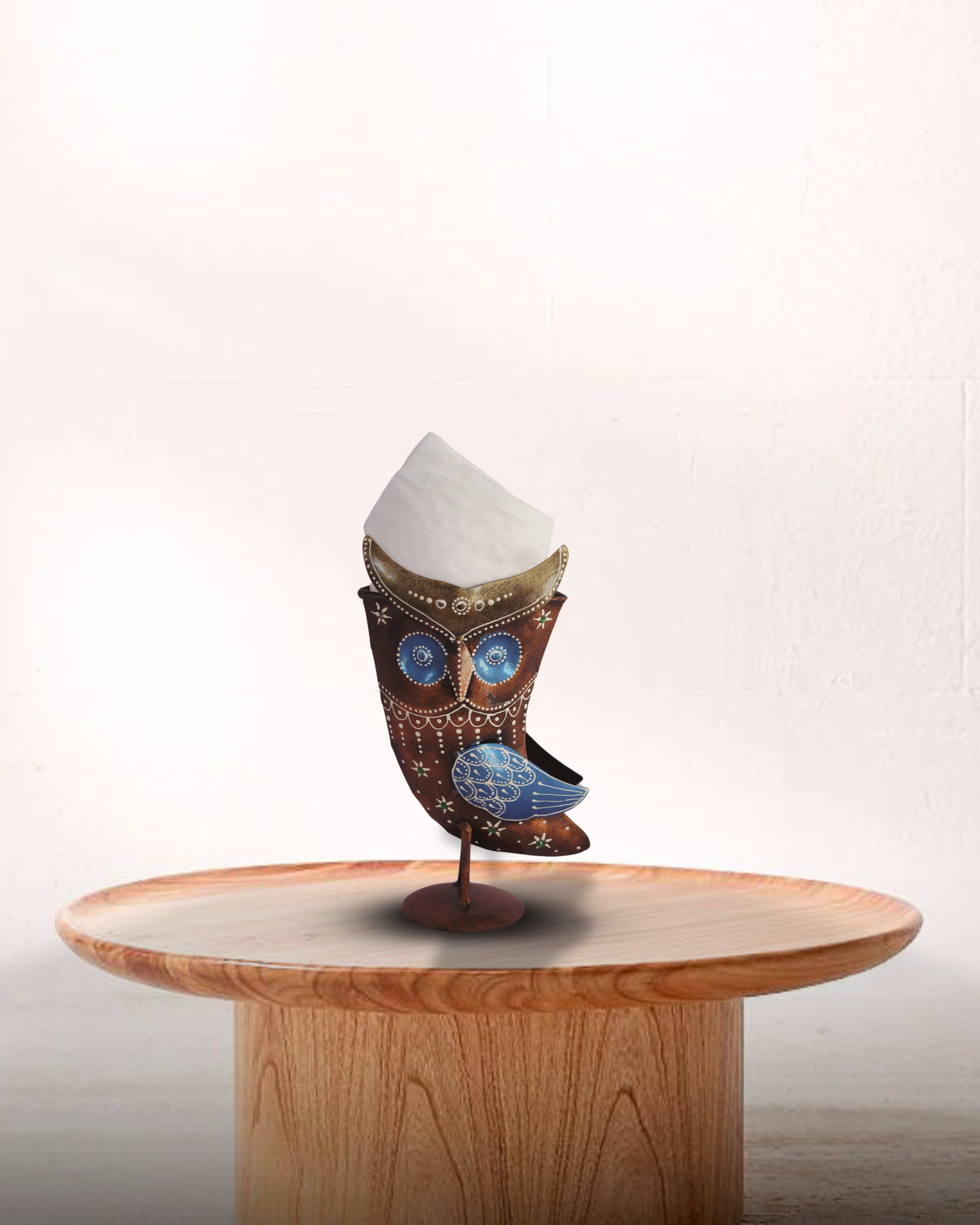 Multicolour Metal Owl Multi-Utility Stand – Home Organiser