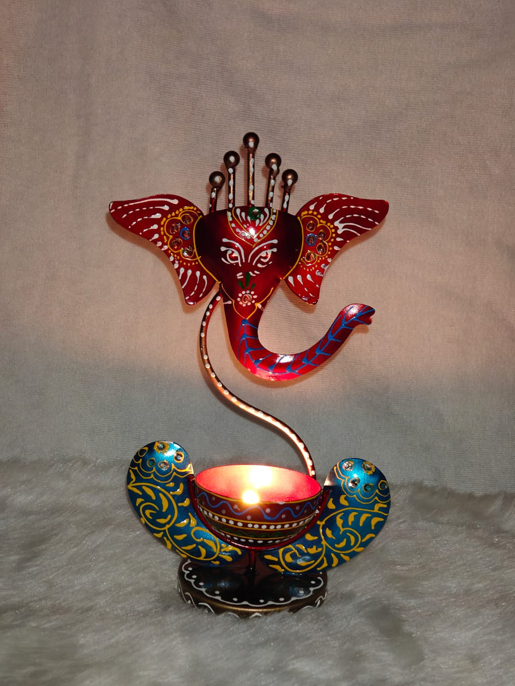Ganesh Tealight Holder – Auspicious Festival Accent