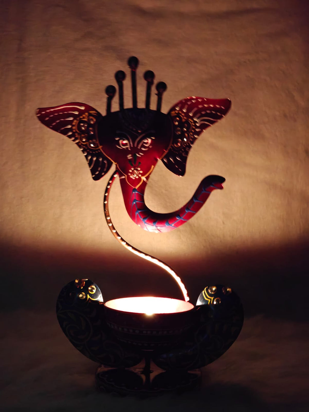 Ganesh Tealight Holder – Auspicious Festival Accent