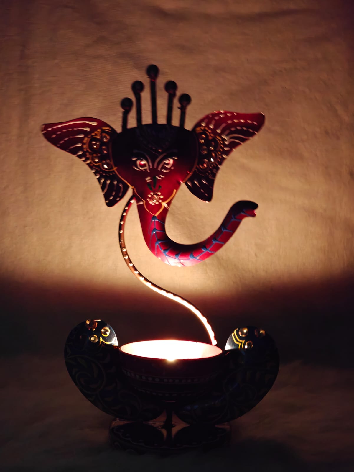 Ganesh Tealight Holder – Auspicious Festival Accent