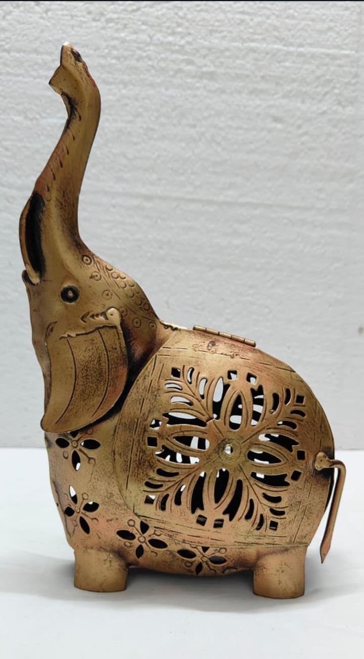 Elephant Diya Holder Pair